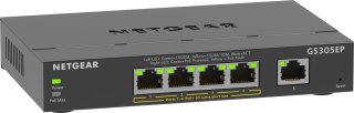 Switch Netgear GS305EP-100PES 5p PoE 63W* (PoE+: 4p) Unmanaged Gigabit