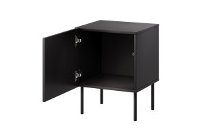 Szafka nocna 2szt ISLA 44,5x40x59 czarny mat