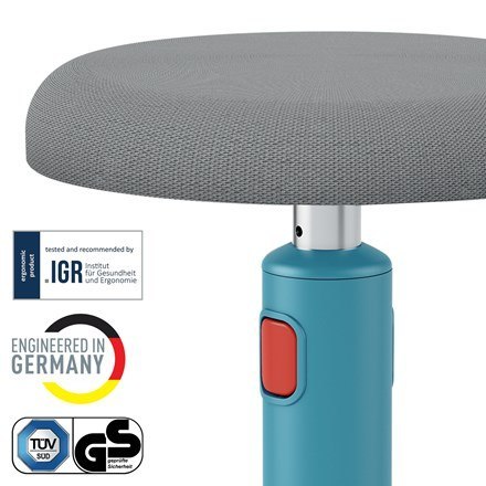 LEITZ Ergonomiczny stołek ERGO COSY, niebieski