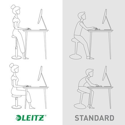 LEITZ Ergonomiczny stołek ERGO COSY, niebieski