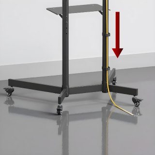 MACLEAN STAND / WÓZEK DO TV, PÓŁKA NA KAMERĘ, NA KÓŁKACH, 37-70", MAX. OBCIĄŻENIE 45KG/5KG PÓŁKA, MAX. VESA 600X400 MC-113 B