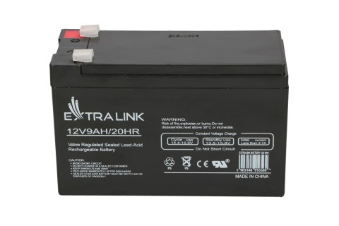 EXTRALINK AKUMULATOR BEZOBSŁUGOWY AGM 12V 9AH