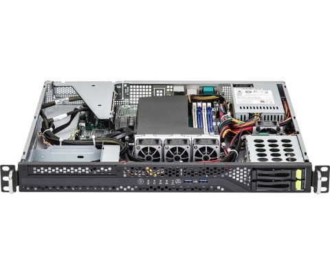 Platforma ASRock Rack (1U) AMD Ryzen 5000 (2xSFF, 2xGbE, Fixed PSU, IPMI)