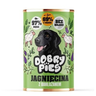 DOBRY PIES Jagnięcina z bakłażanem mokra karma dla psa 400g