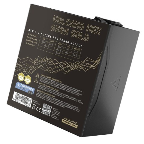MODECOM ZASILACZ VOLCANO HEX 850W GOLD ATX 3.1