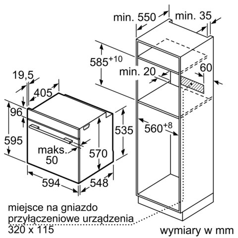 Piekarnik SIEMENS HR538ABS1