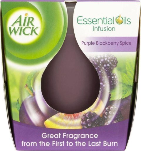 Air Wick Candle Essential Oils Purple Berry 105 g