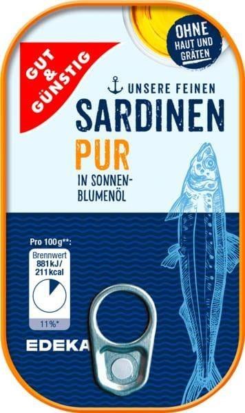 G&G Sardynki w Oleju Słonecznikowym 125 g
