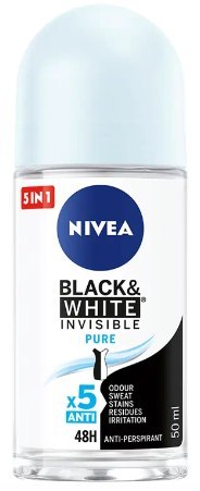 Nivea Black&White Pure Antyperspirant roll-on 50 ml