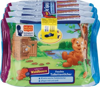 SauBar nawilżony papier toaletowy Jagodowy 240 szt.