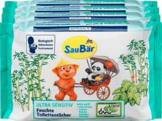 SauBar nawilżony papier toaletowy Ultra Sensitiv 240 szt.
