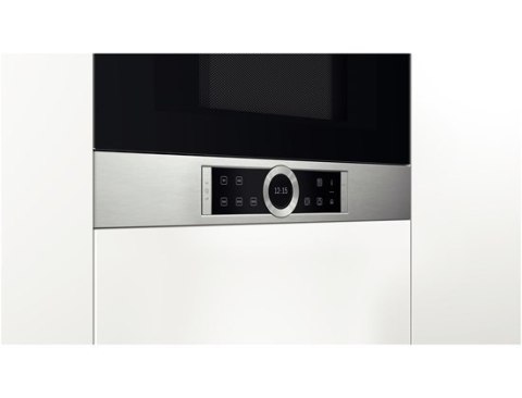 Kuchenka mikrofalowa BOSCH BFR634GS1 (900W; 21l; kolor inox) (WYPRZEDAŻ)