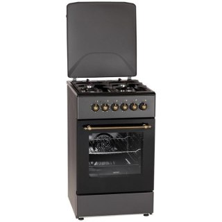 Kuchnia gazowo-elektryczna Retro Designe MPM-56-KRM-13 czarna