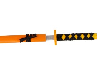 Drewniany Miecz Pomarańczowy Rekwizyt Dla Rycerza 73 cm