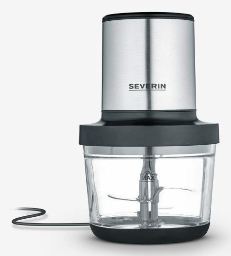 SEVERIN ROZDRABNIACZ INOX/SZKŁO, SZKLANY POJEMNIK O POJ. 1L, WOLNY OD BPA, DO MYCIA W ZMYWARCE, 2 POZIOMY MOCY, 400W KM3867