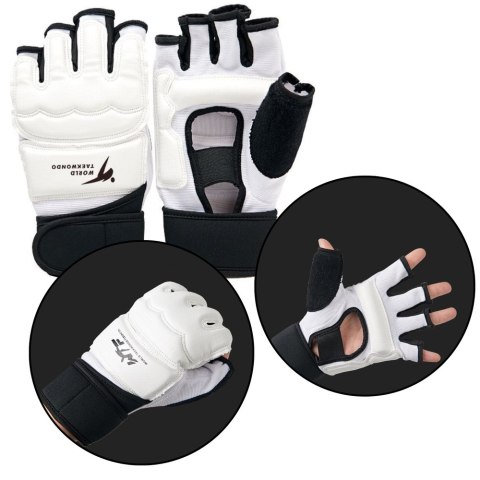 Rękawiczki Sportowe Do Taekwondo Etui Białe Rozmiar XS