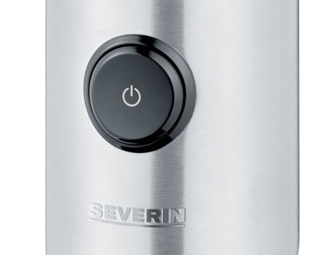 SEVERIN MŁYNEK DO KAWY I PRZYPAW INOX, POJEMNOŚĆ 50 G, ZWIJACZ KABLA, 2 NOŻE ZE STALI NIERDZEWNEJ, MOC 150W KM3879