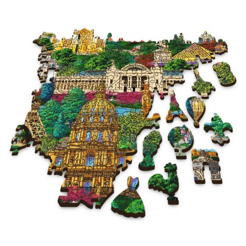 1000 Puzzle Drewniane - Francja - znane miejsca 20150