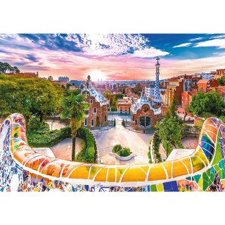 Puzzle - 1000 - Zachód słońca nad Barceloną, Hiszpania 10711
