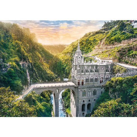 Puzzles - 1000 - Sanktuarium Las Lajas, Kolumbia