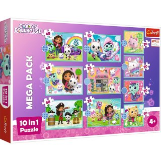 Puzzle - 10w1 - W świecie Gabi - Universal Gabby"s Dollhouse Trefl 96003