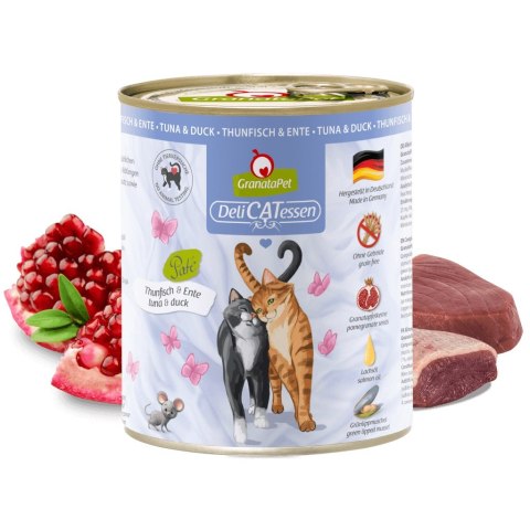 GranataPet DeliCatessen tuńczyk i kaczka karma mokra dla kota 800g