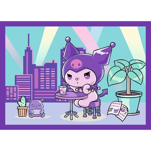 Puzzle - 4w1 - Dzień Kuromi - Hello Kitty Trefl 34676
