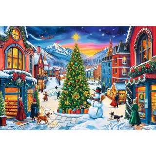 Puzzles - 300 XMAS EasyPiece - Świąteczne miasteczko Trefl 23104