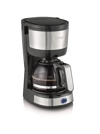 SEVERIN EKSPRES PRZELEWOWY DO KAWY INOX, POJ. DZBANKA 0,4 L, POJ. ZBIORNIKA 0,6 L, FILTR 1X2, PŁYTA GRZEWCZA, MOC 750W KA4808