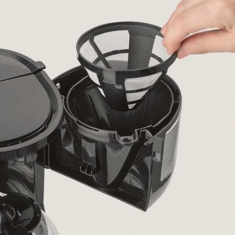 SEVERIN EKSPRES PRZELEWOWY DO KAWY INOX, POJ. DZBANKA 0,4 L, POJ. ZBIORNIKA 0,6 L, FILTR 1X2, PŁYTA GRZEWCZA, MOC 750W KA4808