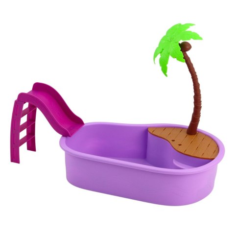 Zestaw Lalka Anlily Na Plaży Basen Palma Akcesoria 8 el.