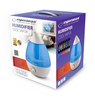 Nawilżacz powietrza Esperanza COOL VAPOR EHA005 (25W; kolor niebieski) (WYPRZEDAŻ)