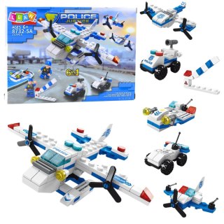 Zestaw Klocki Konstrukcyjne Helikopter Pojazdy 6w1 137 el.