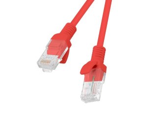 Patchcord Lanberg PCU6-10CC-0100-R (UTP - UTP; 1m; czerwony)