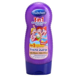Bubchen 3 w 1 zel do mycia, szampon i balsam 230 ml