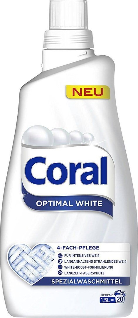 Coral żel do prania tkanin białych 20 prań