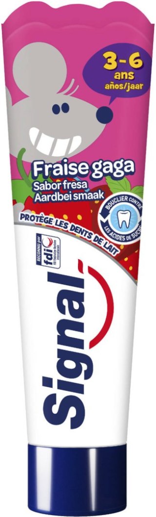 Signal Kids 3-6 lat Truskawkowa Pasta do Zębów 50 ml