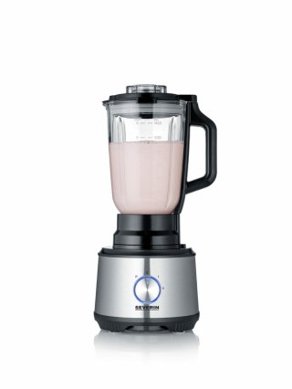 SEVERIN MULTI ROBOT KUCHENNY INOX, SZKLANY MIKSER KIELICHOWY 1,5 L, MŁYNEK 140 ML, POJEMNIK ROBOCZY 1,5 L, MOC 1200W KM3892
