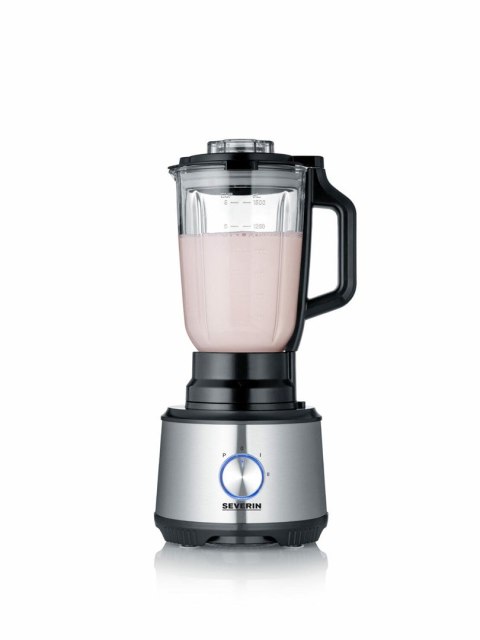 SEVERIN MULTI ROBOT KUCHENNY INOX, SZKLANY MIKSER KIELICHOWY 1,5 L, MŁYNEK 140 ML, POJEMNIK ROBOCZY 1,5 L, MOC 1200W KM3892