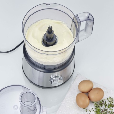 SEVERIN MULTI ROBOT KUCHENNY INOX, SZKLANY MIKSER KIELICHOWY 1,5 L, MŁYNEK 140 ML, POJEMNIK ROBOCZY 1,5 L, MOC 1200W KM3892