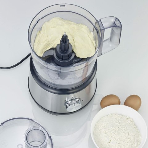 SEVERIN MULTI ROBOT KUCHENNY INOX, SZKLANY MIKSER KIELICHOWY 1,5 L, MŁYNEK 140 ML, POJEMNIK ROBOCZY 1,5 L, MOC 1200W KM3892