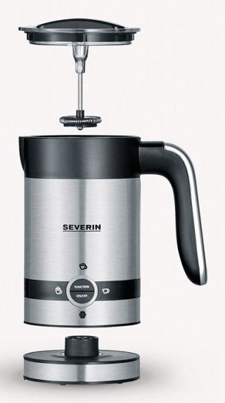 SEVERIN SPIENIACZ DO MLEKA POJ. 200ML, SPIENIA NA ZIMNO I NA CIEPŁO, STAL, 2 PROGRAMY, AUTO- WYŁĄCZANIE, MOC 450W SM3584