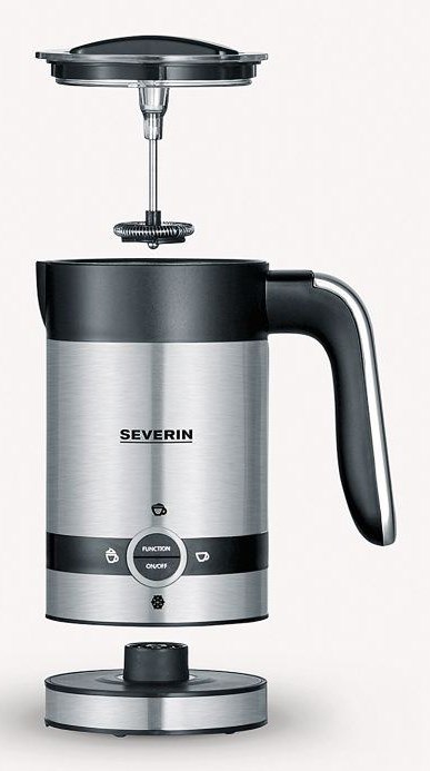 SEVERIN SPIENIACZ DO MLEKA POJ. 200ML, SPIENIA NA ZIMNO I NA CIEPŁO, STAL, 2 PROGRAMY, AUTO- WYŁĄCZANIE, MOC 450W SM3584