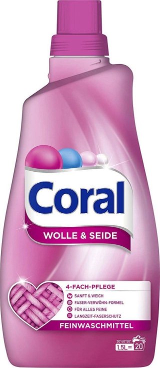Coral żel do prania tkanin wełnianych i jedwabiu 20 prań