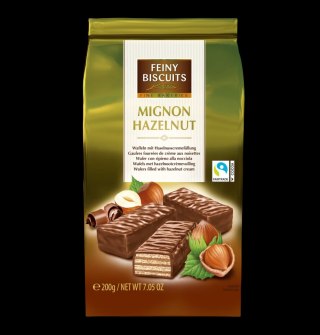 Feiny Biscuits Wafelki Orzechowe w Czekoladzie 200 g