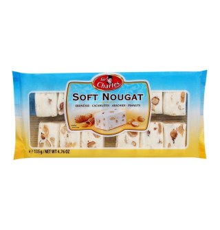 Soft nugat Biały nugat z orzechami 135 g