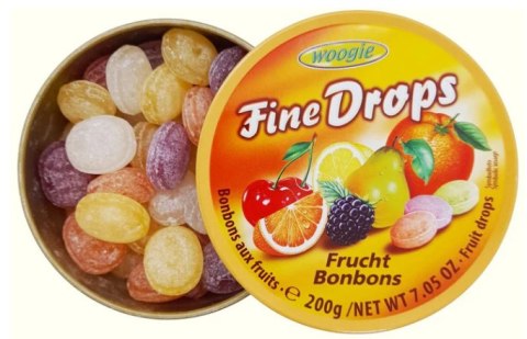 Woogie Landrynki w Puszce Wieloowocowe 200 g