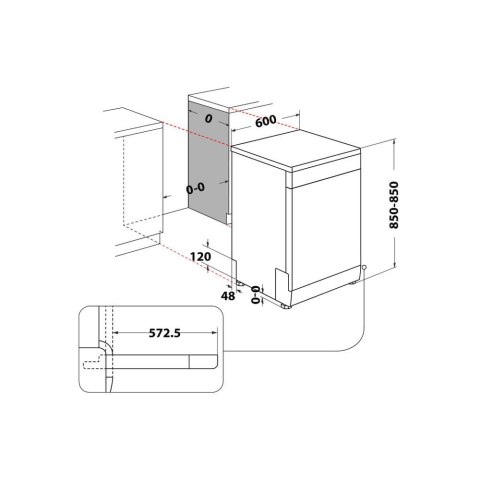 Zmywarka WHIRLPOOL WFC 3C26 PF X