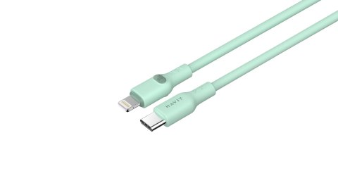Kabel Havit Typ C-Lightning CB6281 1.0m (zielony)