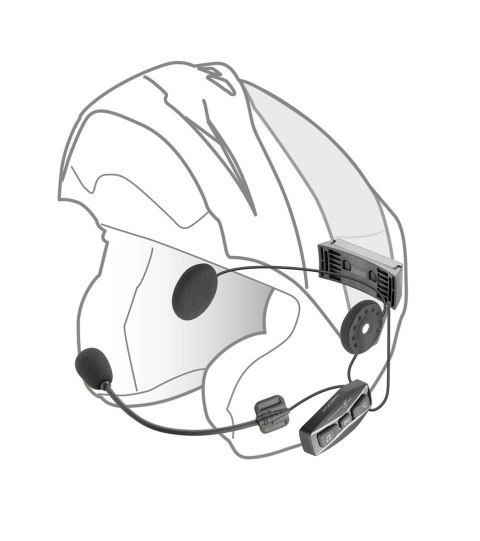 Interkom motocyklowy INTERPHONE U-COM 4, komplet na 1 kask